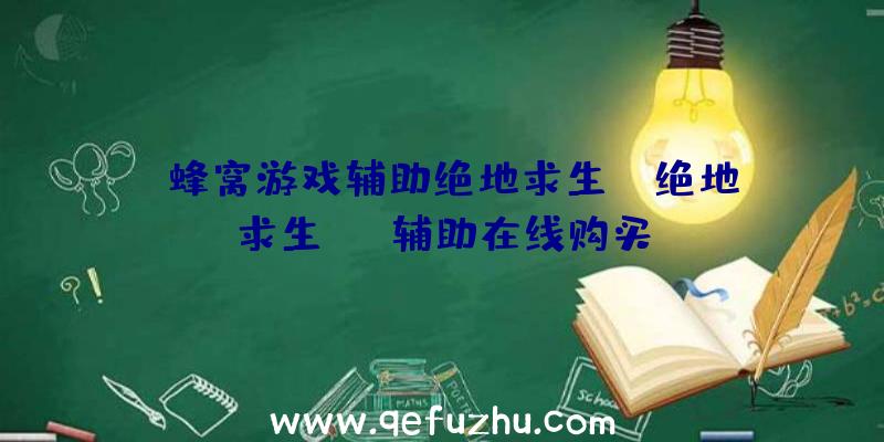 「蜂窝游戏辅助绝地求生」|绝地求生gps辅助在线购买